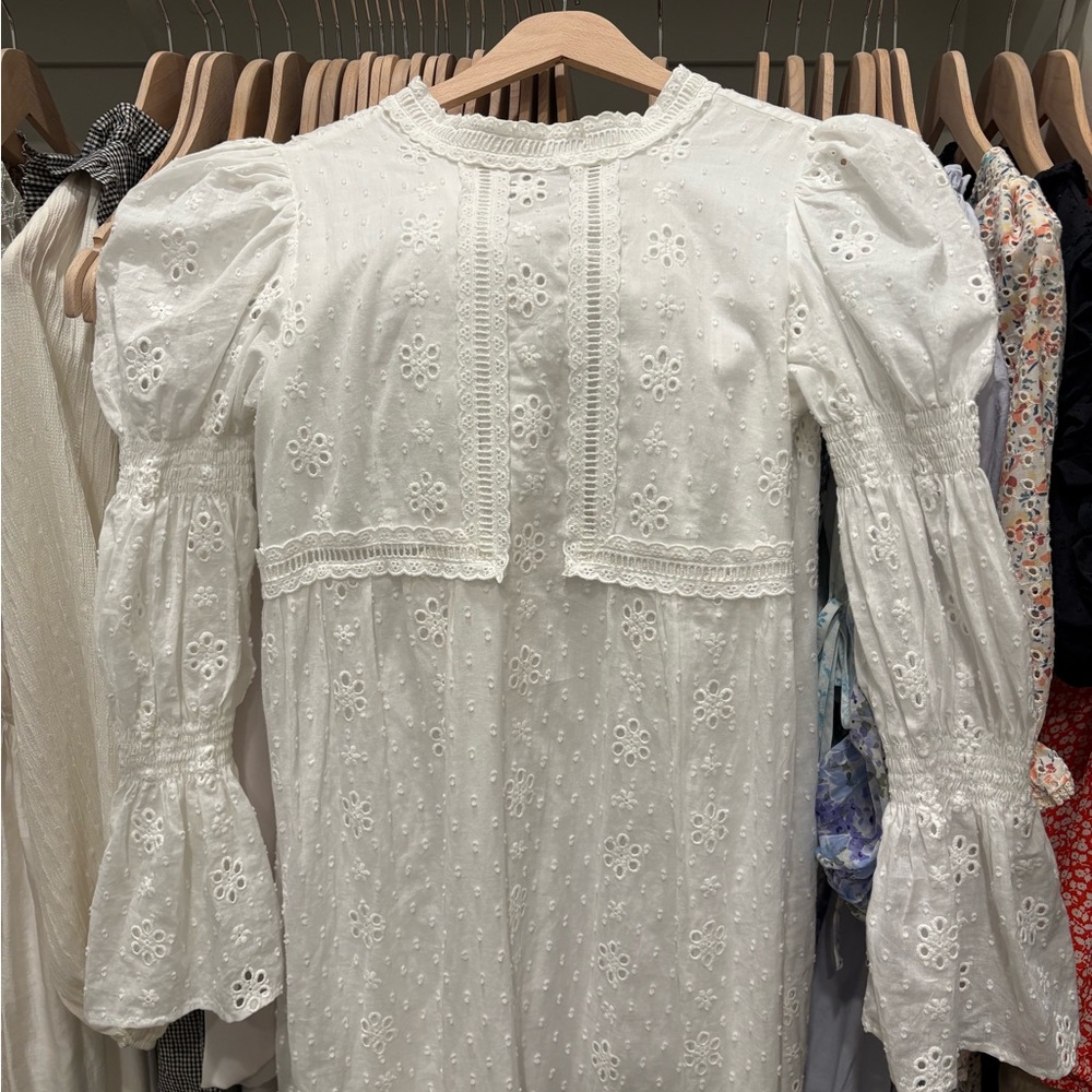 English factory Swiss dot maxi